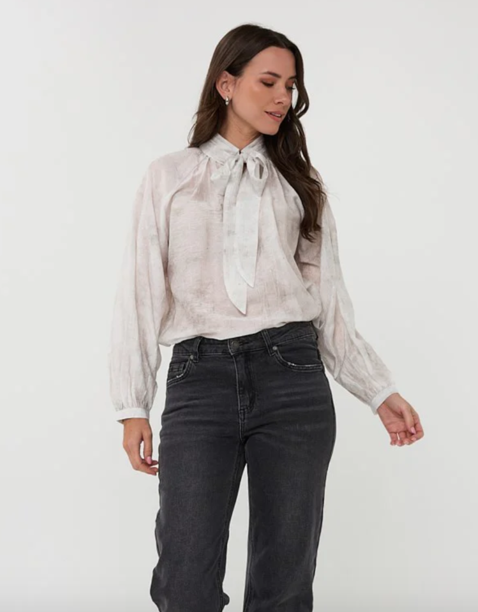 Esqualo Esqualo - F2514510 Blouse Raglan Shawl Collar FW25