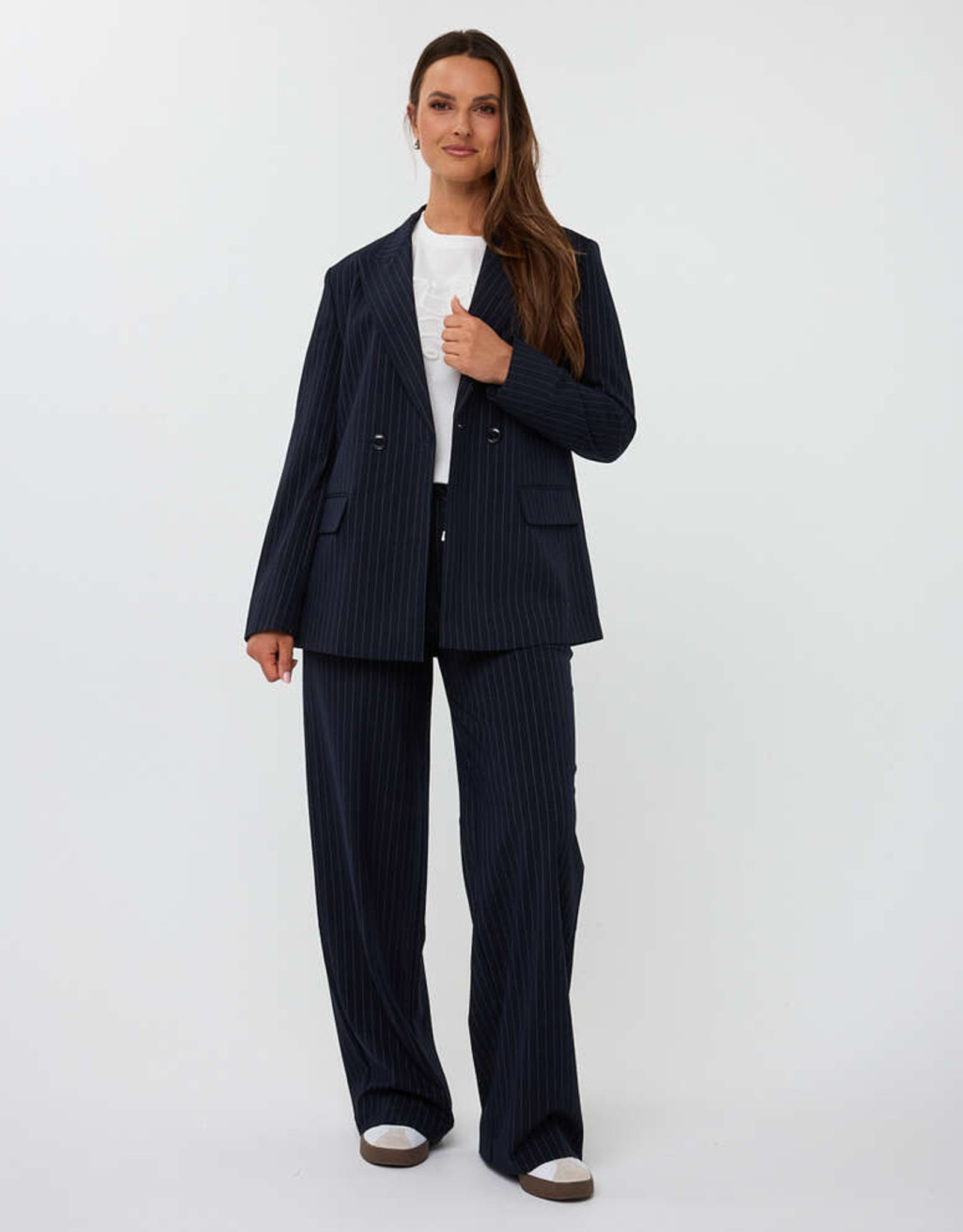 Esqualo Esqualo - F2510549 Blazer Double Breasted Pinstripe FW25