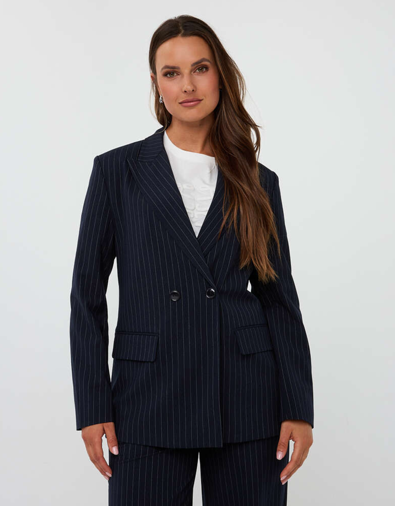 Esqualo Esqualo - F2510549 Blazer Double Breasted Pinstripe FW25