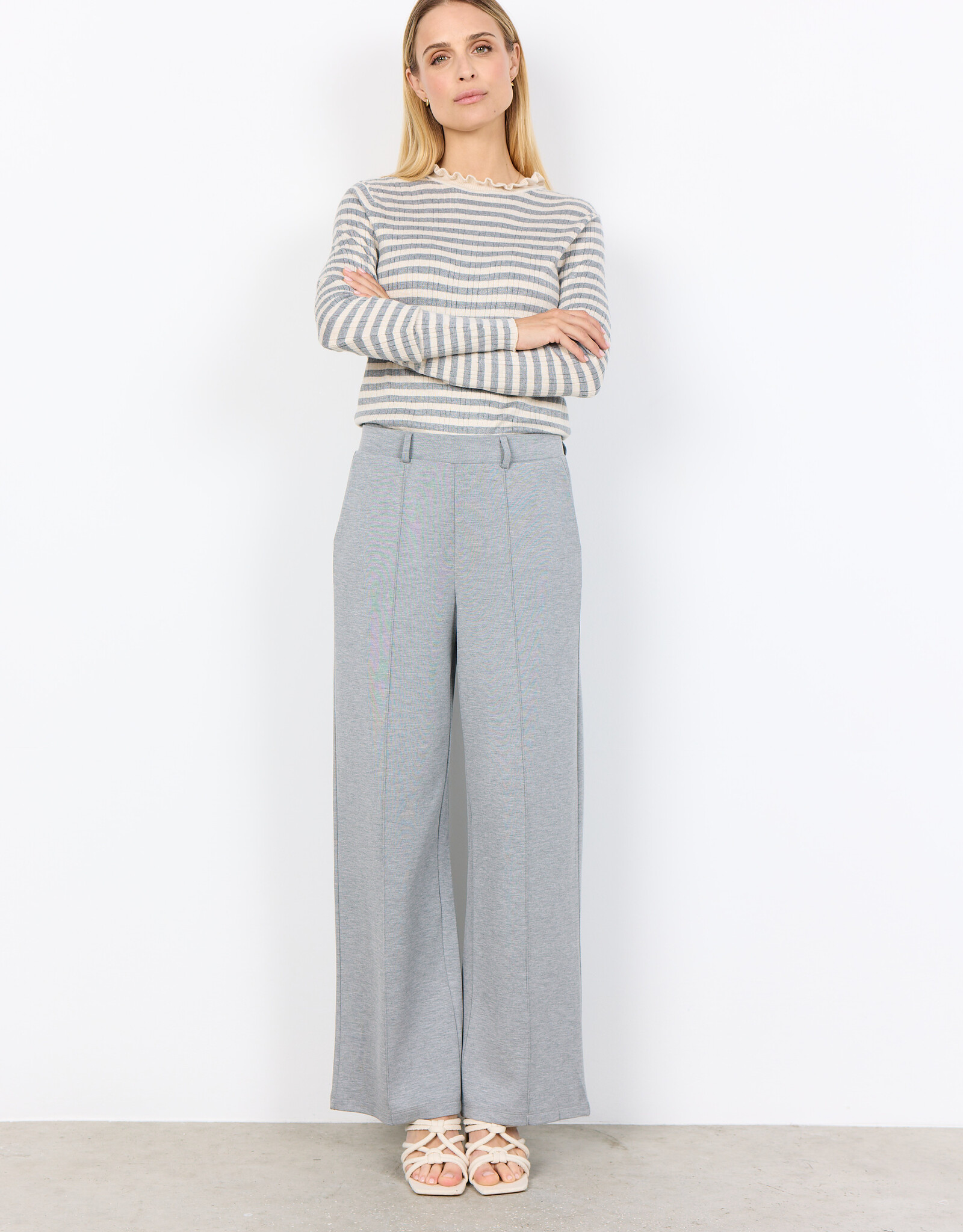 Soya Concept Soya Concept- 33682-40  knitted Chandail rayé FW25