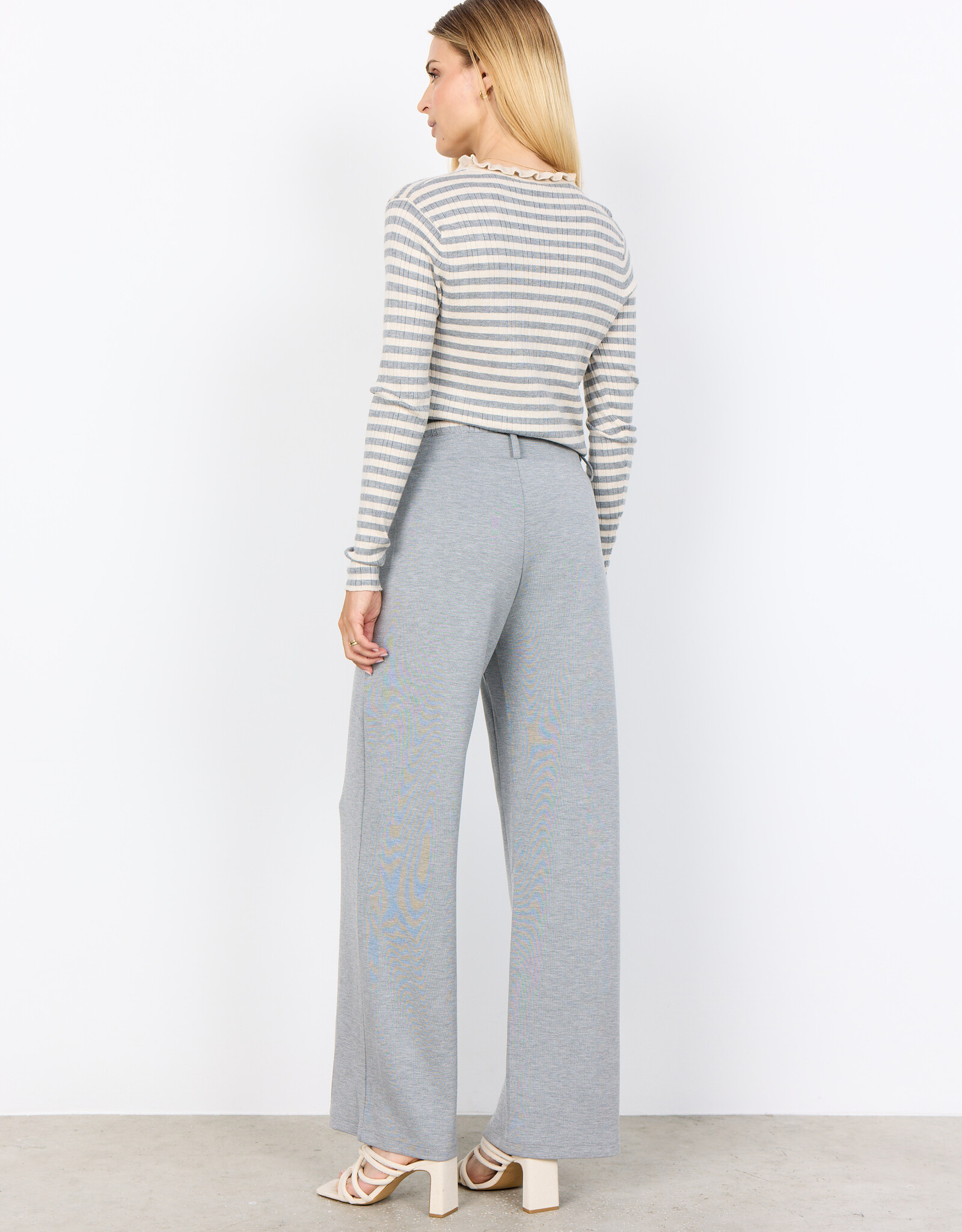 Soya Concept Soya Concept- 33682-40  knitted striped sweater FW25