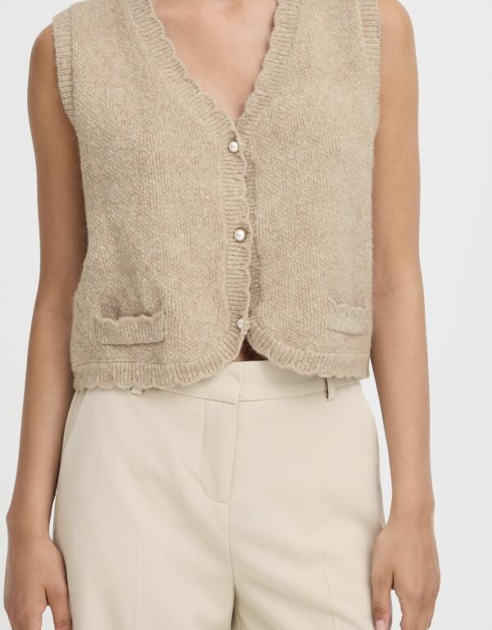 B. Young - BYNadika Button-up Sleeveless Vest FW25