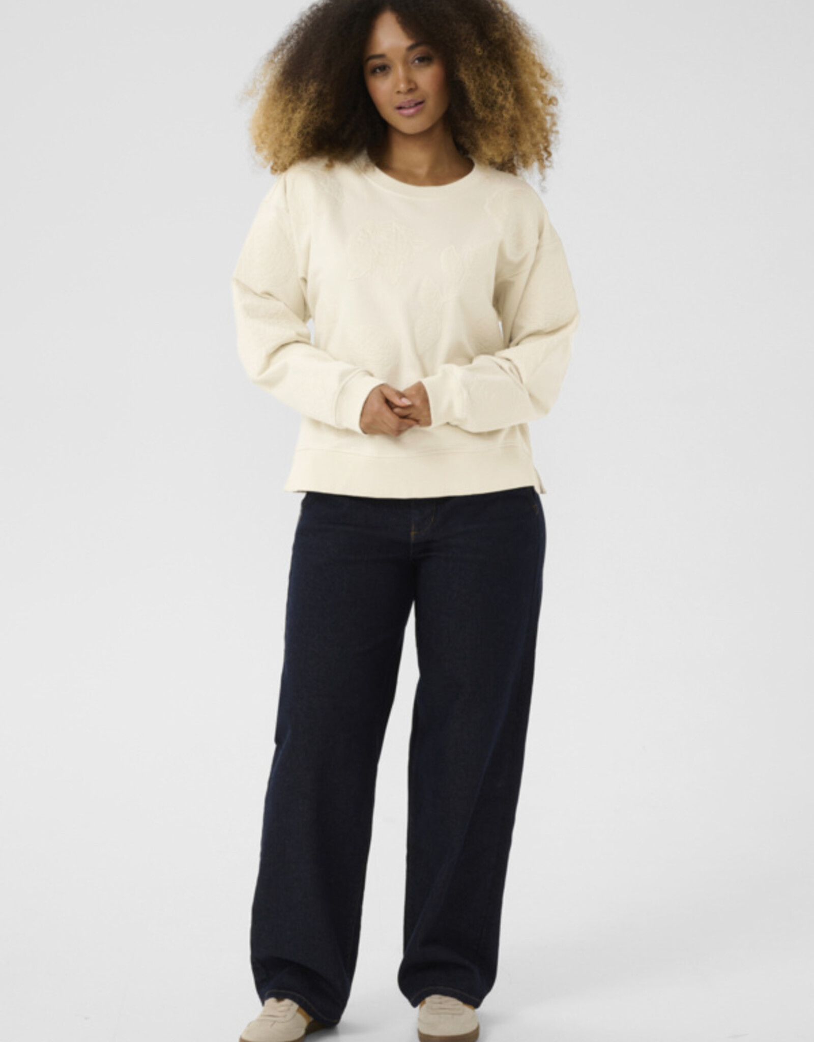 Cream Cream - CRJosie Patch Sweatshirt FW25