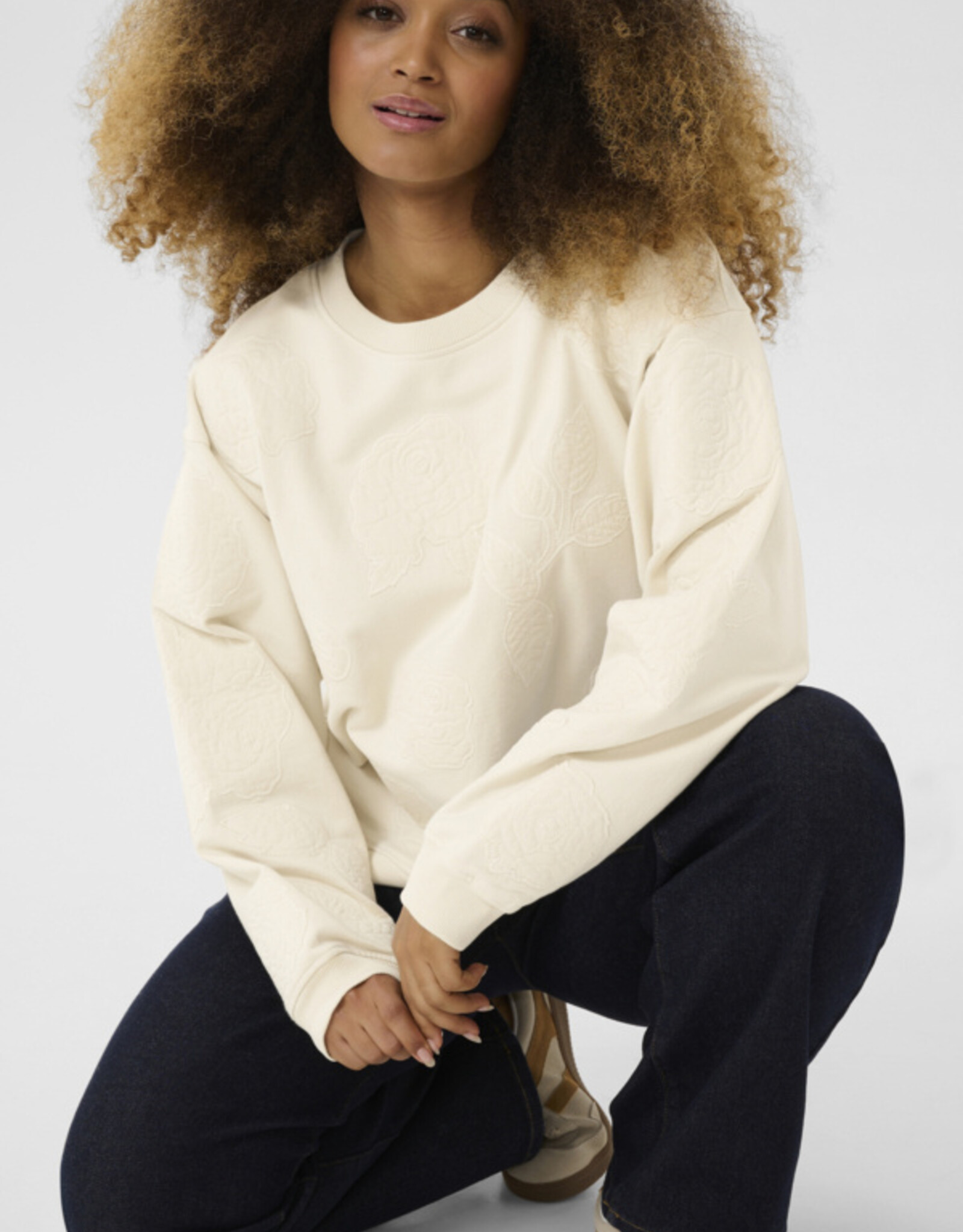 Cream Cream - CRJosie Patch Sweatshirt FW25