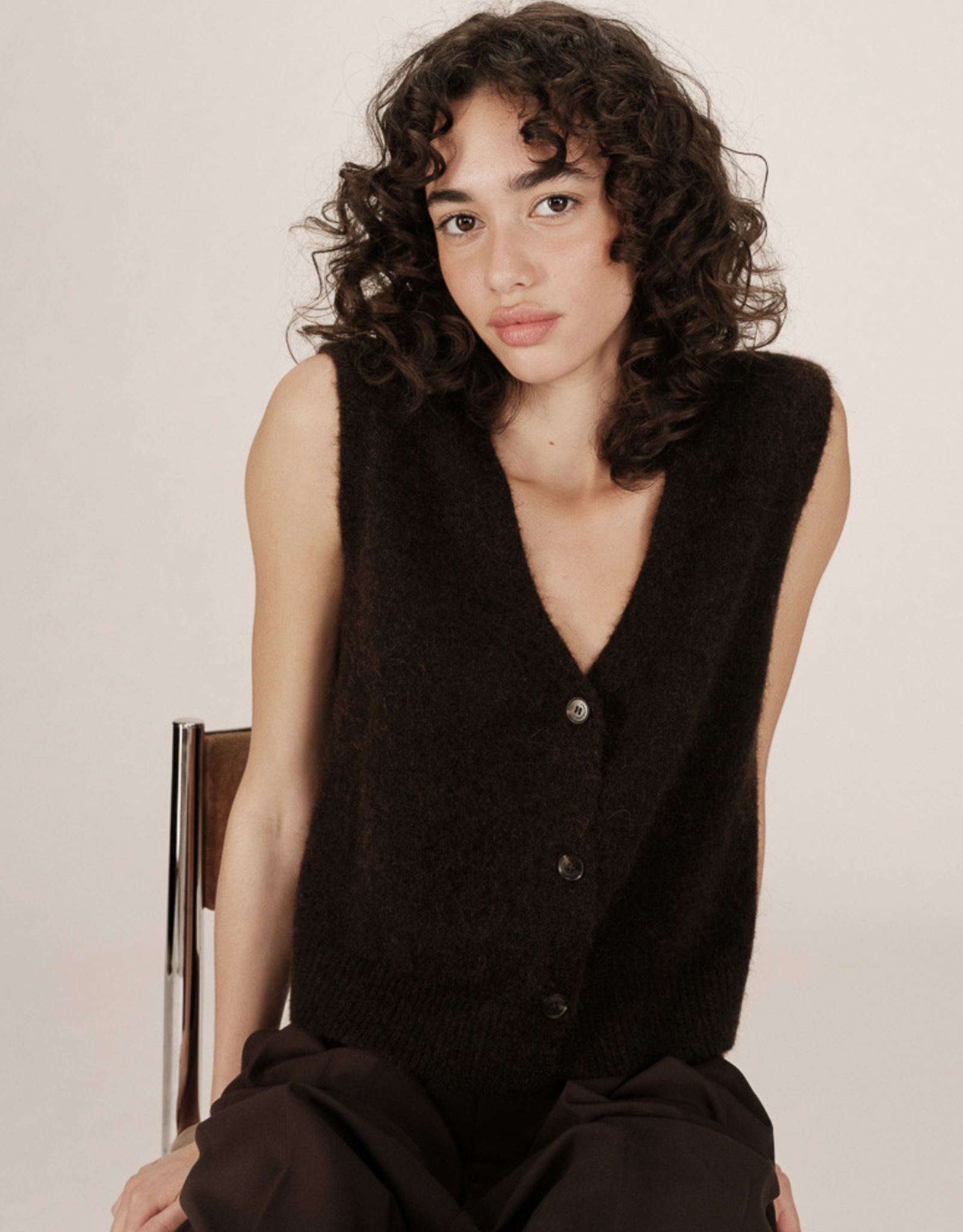 Grace & Mila Grace & Mila - Santa Cardigan (Chocolat)  FW25