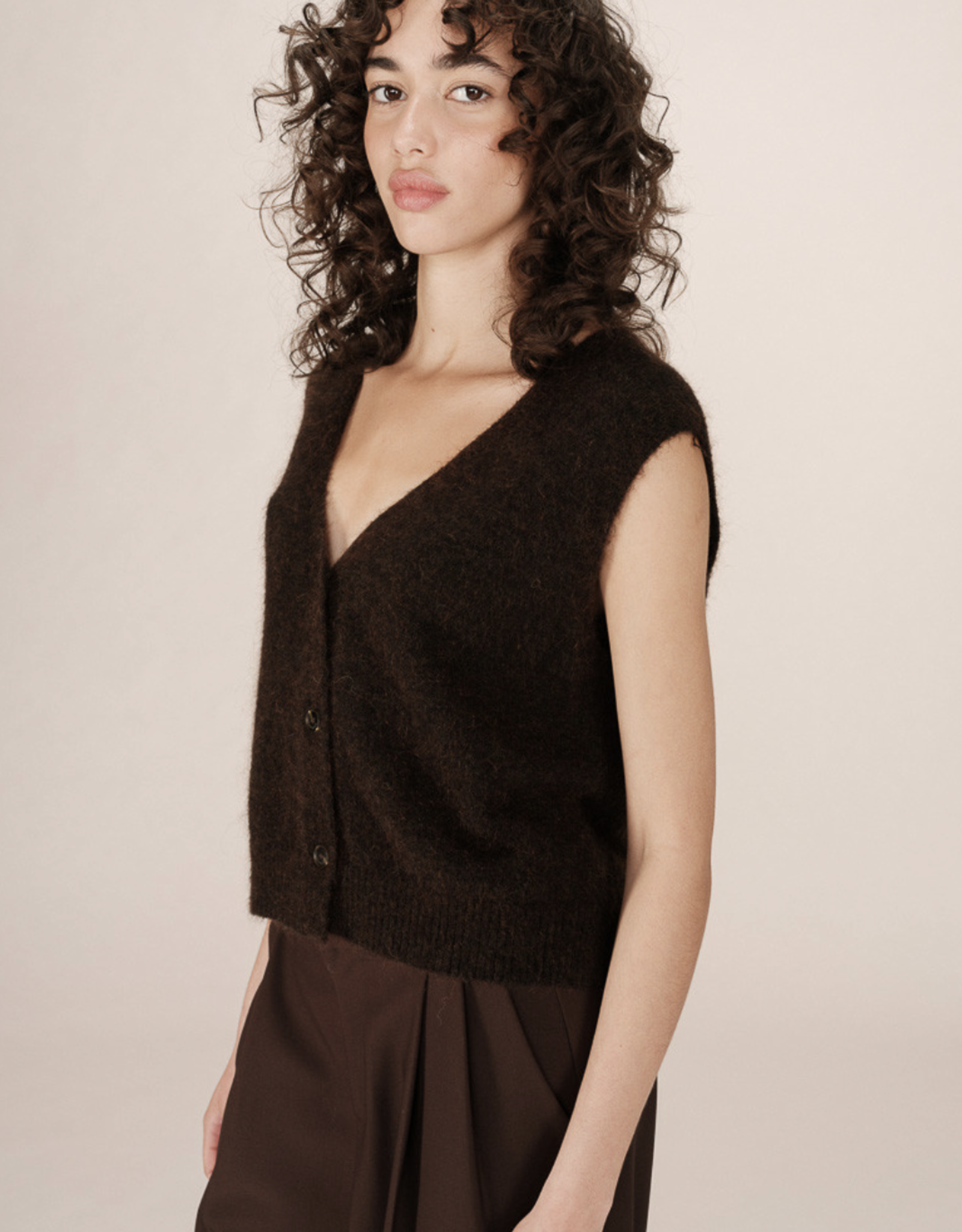 Grace & Mila Grace & Mila - Santa Cardigan (Chocolat)  FW25