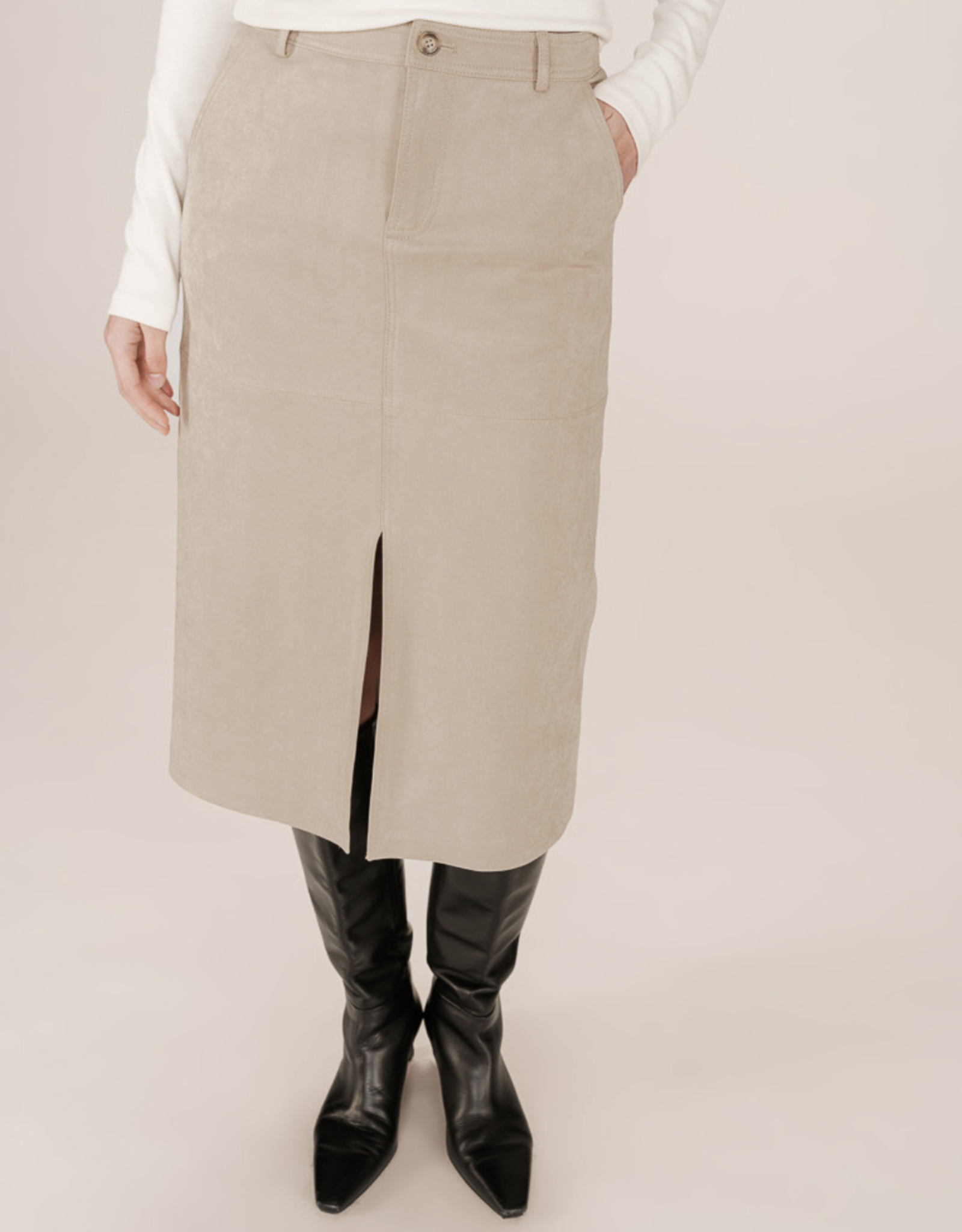 Grace & Mila Grace & Mila -  Jupe Sorry Suedette  FW25