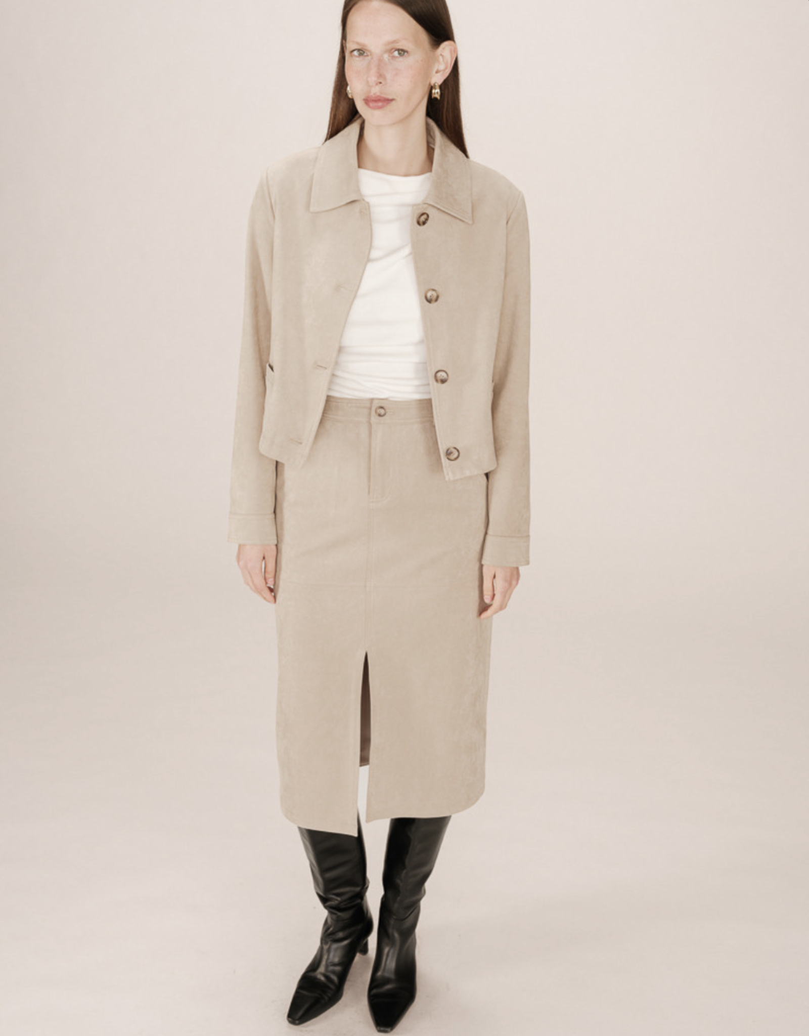 Grace & Mila Grace & Mila -  Jupe Sorry Suedette  FW25