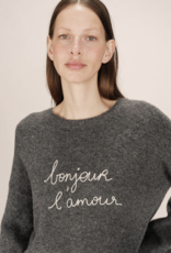 Grace & Mila Grace & Mila - Saints Sweater Anthracite FW25 Grace & Mila Grace & Mila - Saints Sweater Anthracite FW25