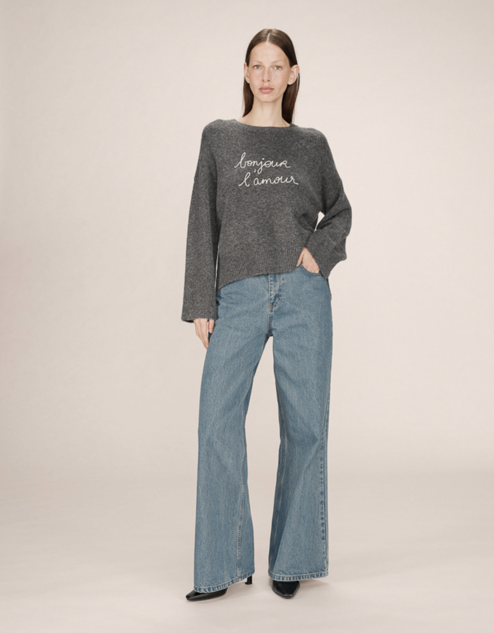 Grace & Mila Grace & Mila - Saints Chandail Anthracite FW25