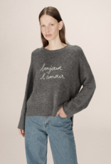 Grace & Mila Grace & Mila - Saints Chandail Anthracite FW25 Grace & Mila Grace & Mila - Saints Chandail Anthracite FW25