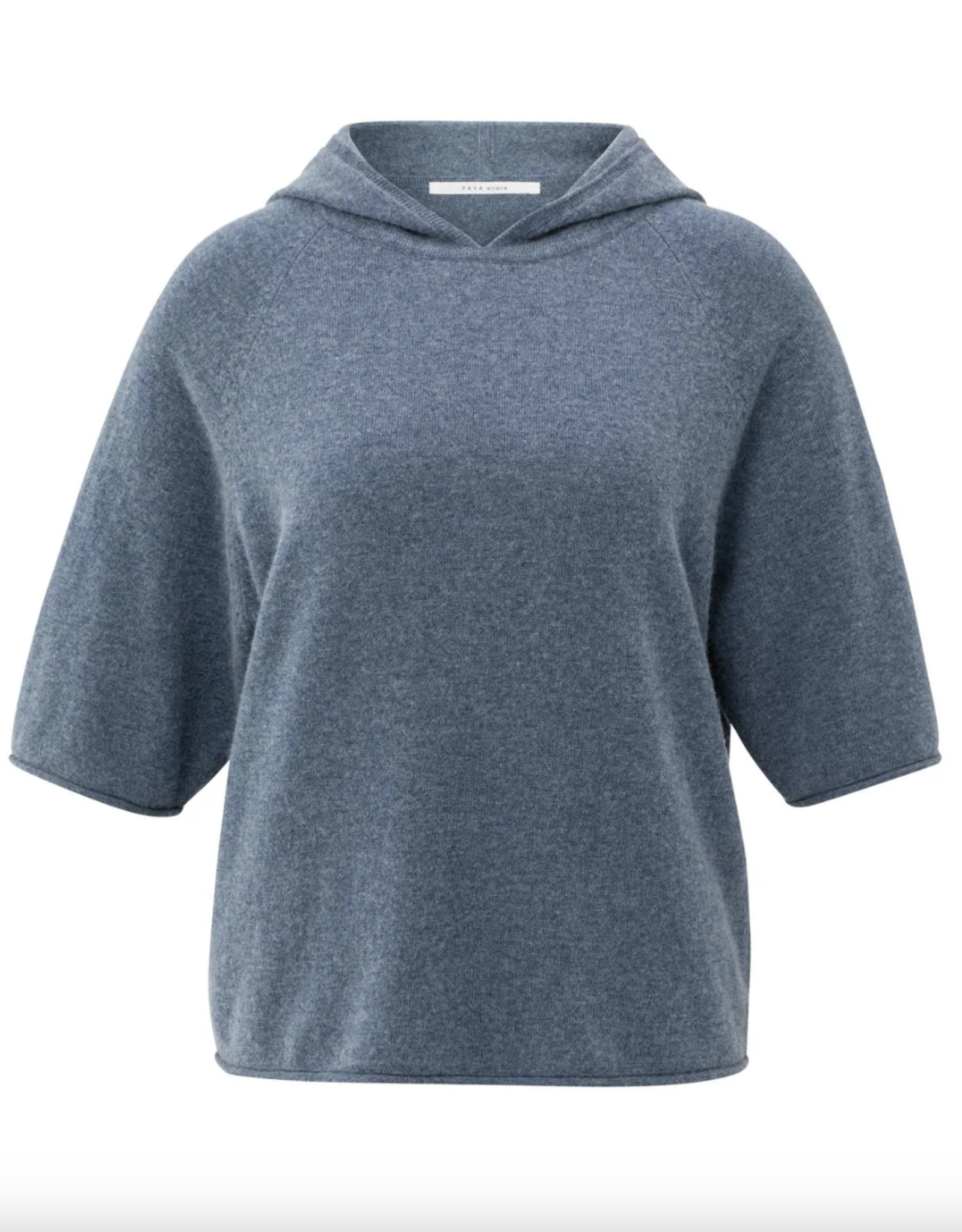 Yaya Yaya - 01000486 Short Sleeve Knitted Hoody FW25