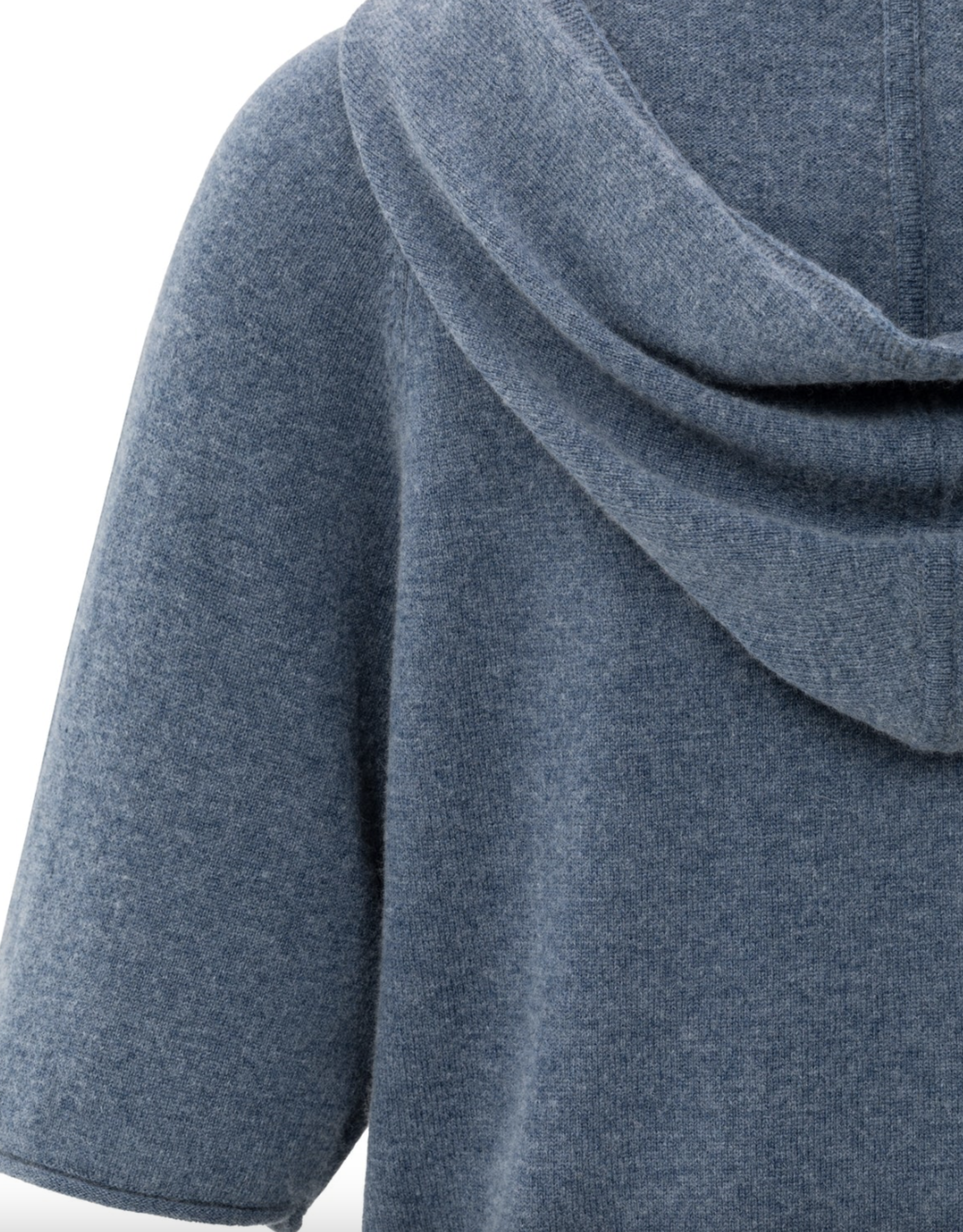 Yaya Yaya - 01000486 Short Sleeve Knitted Hoody FW25