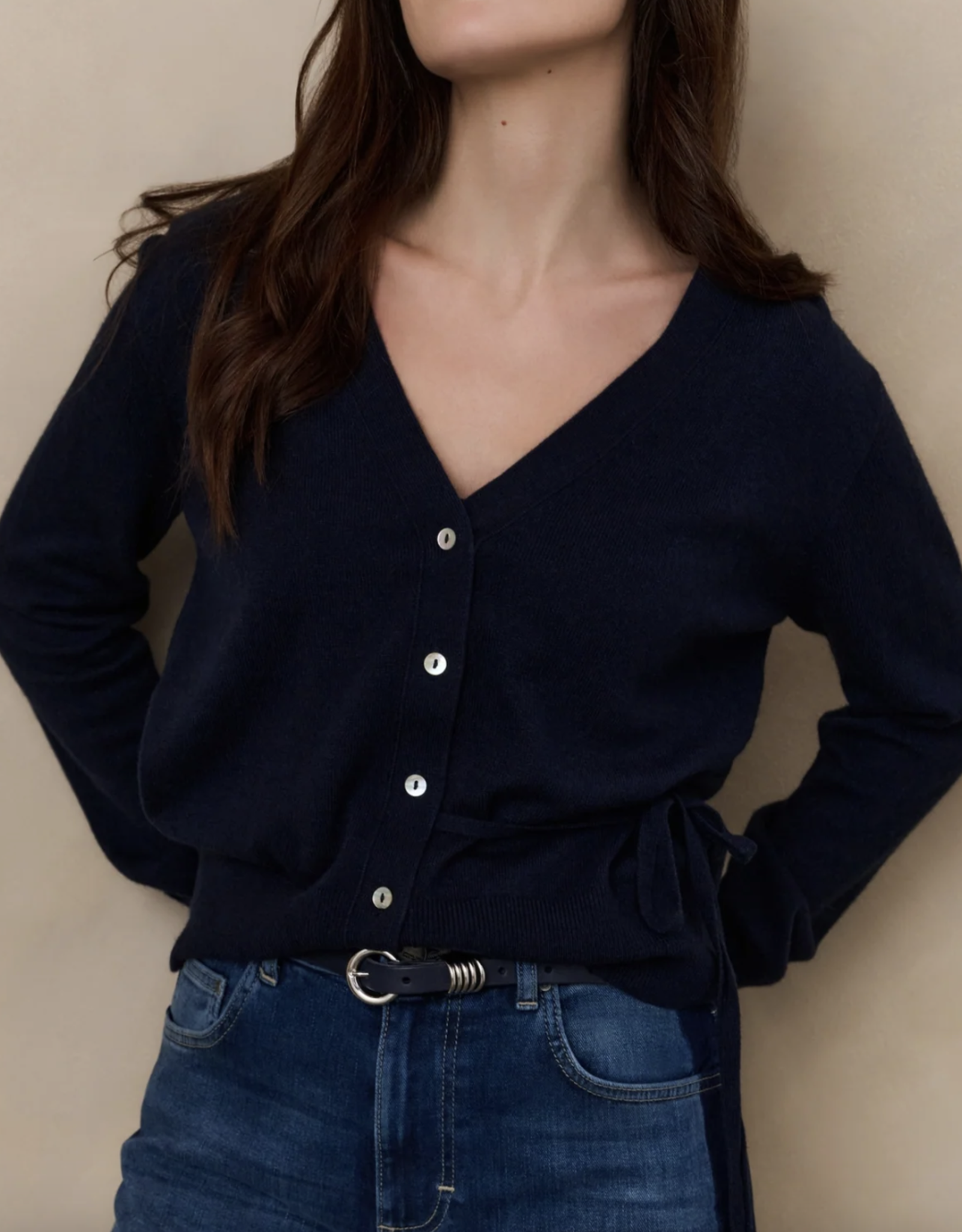 Yaya Yaya - 01010122 Cardigan with Strap bow FW25