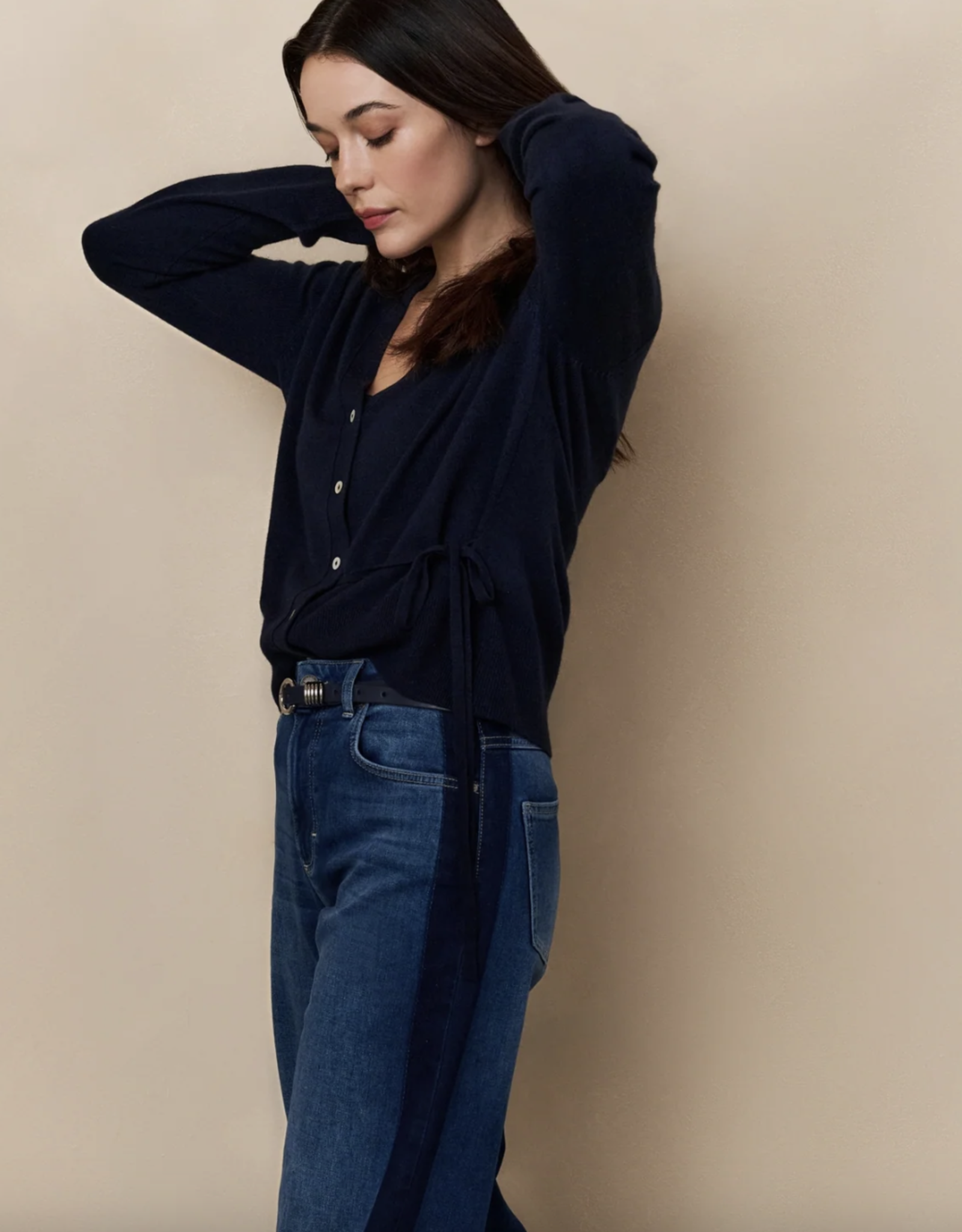 Yaya Yaya - 01010122 Cardigan with Strap bow FW25