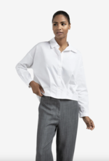 Yaya Yaya - 01201167 Poplin Blouse avec plis FW25