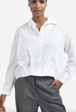 Yaya Yaya - 01201167 Poplin Blouse avec plis FW25