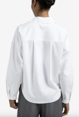 Yaya Yaya - 01201167 Poplin Blouse avec plis FW25