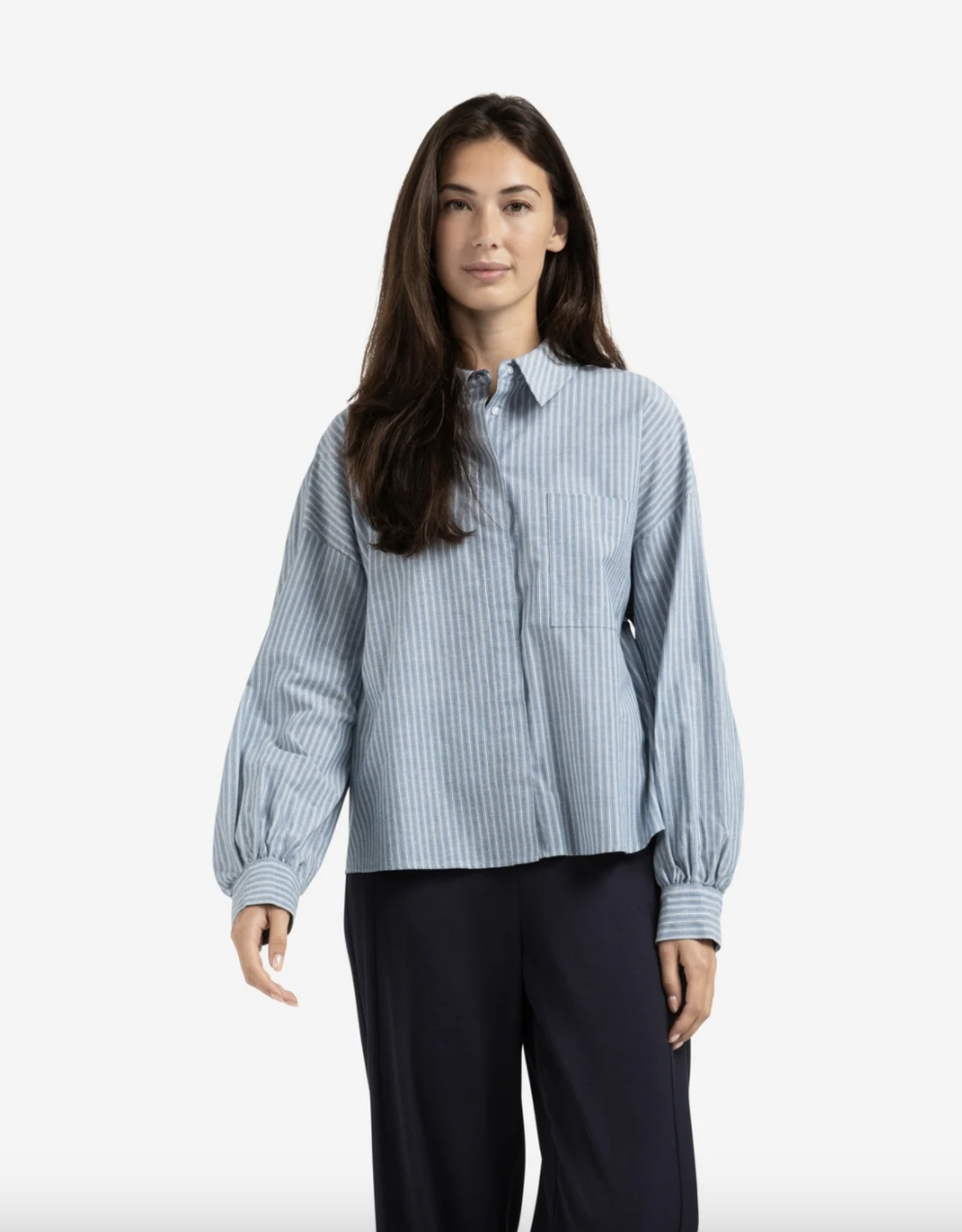Yaya Yaya - 01201178 Blouse rayée avec poches FW25