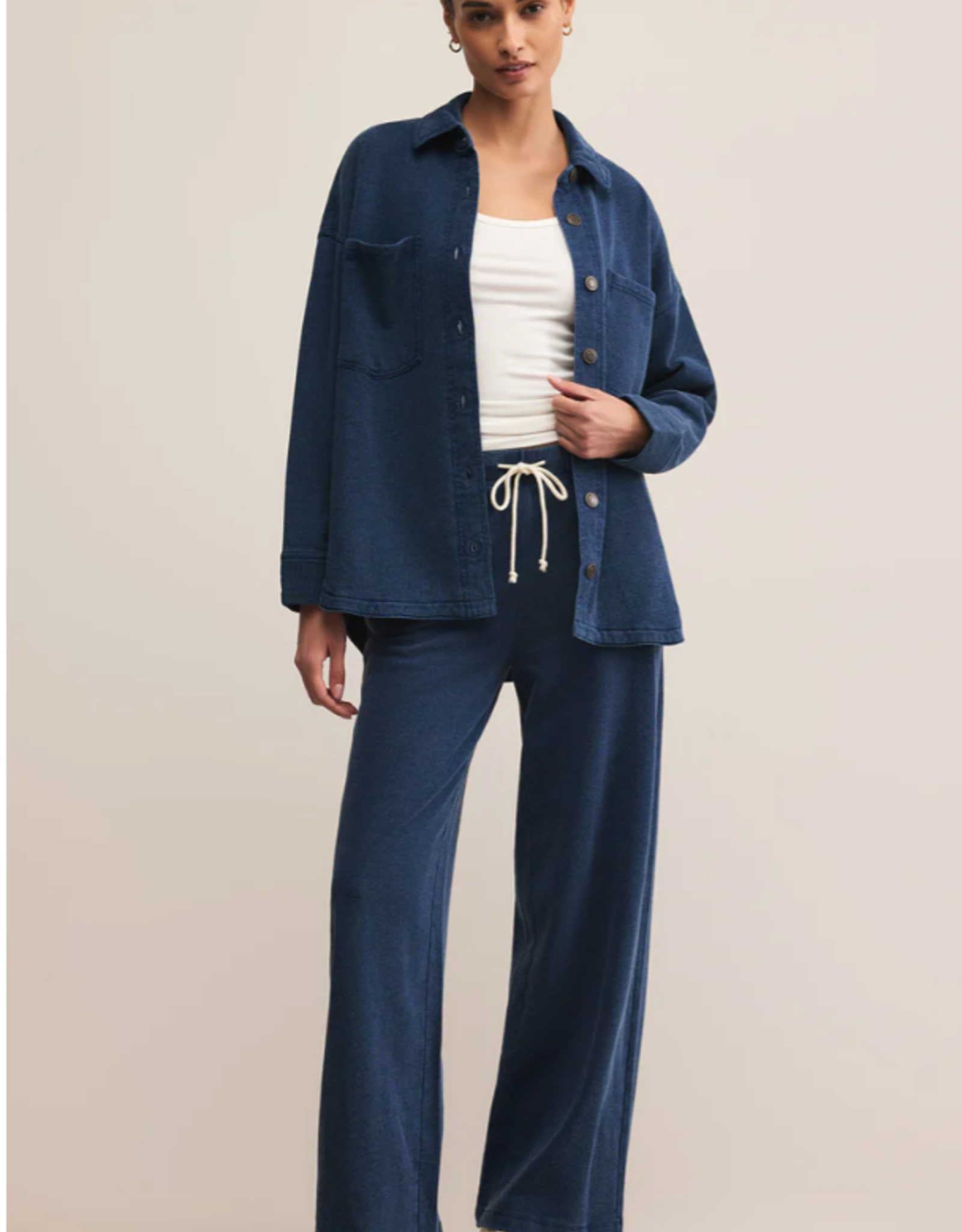 Z Supply Z Supply - ZJ253868 All Day Knit Denim Jacket FW25