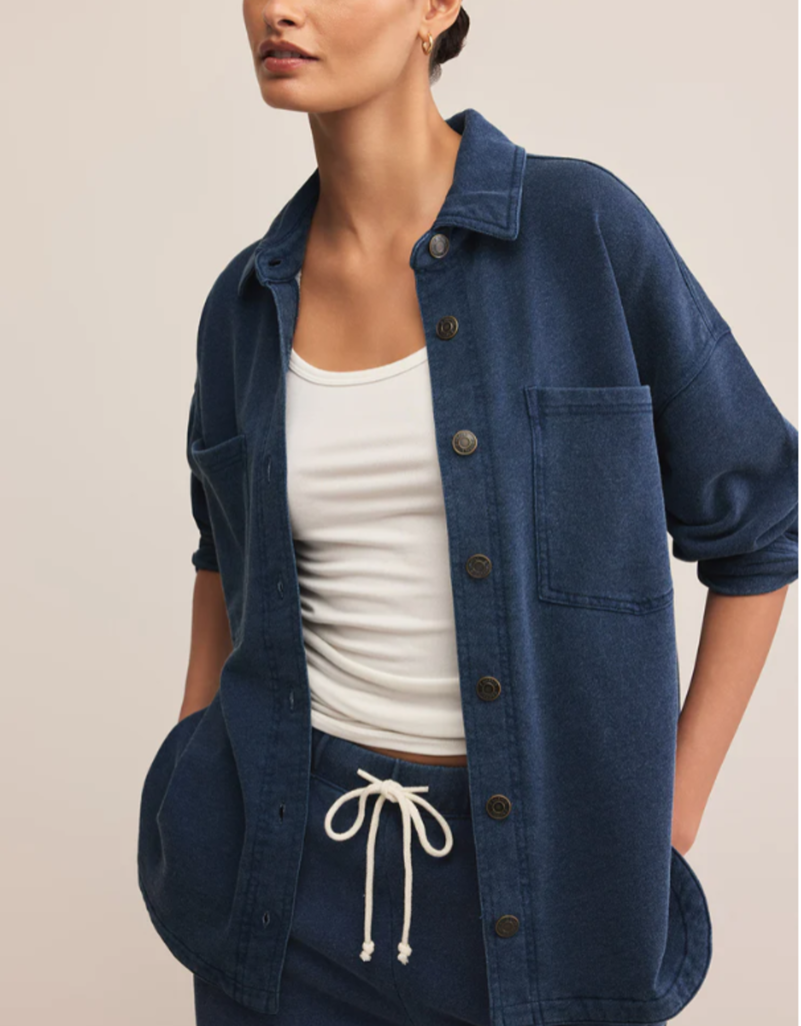 Z Supply Z Supply - ZJ253868 All Day Knit Denim Jacket FW25