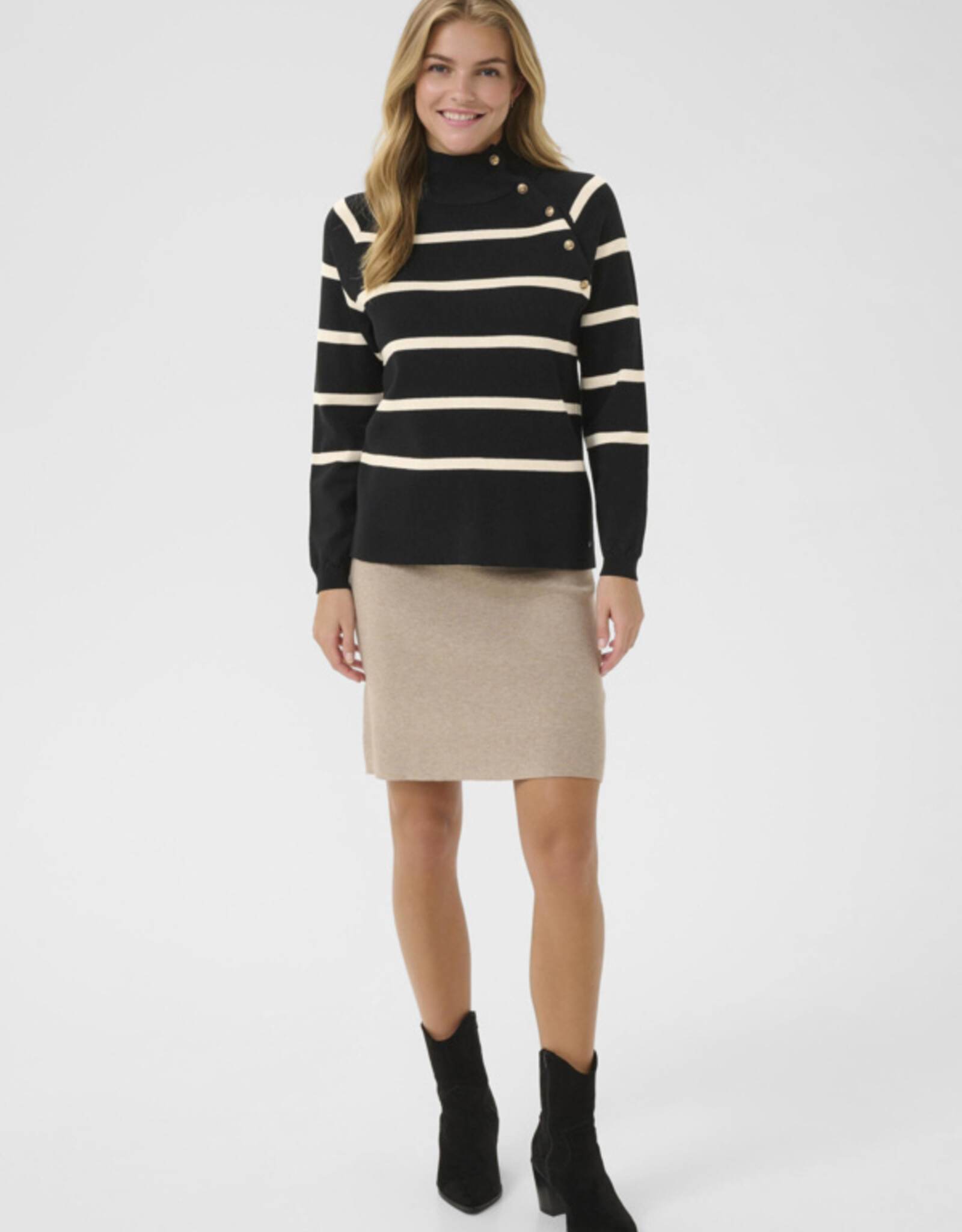 Cream Cream - CRDela Button Chandail FW25