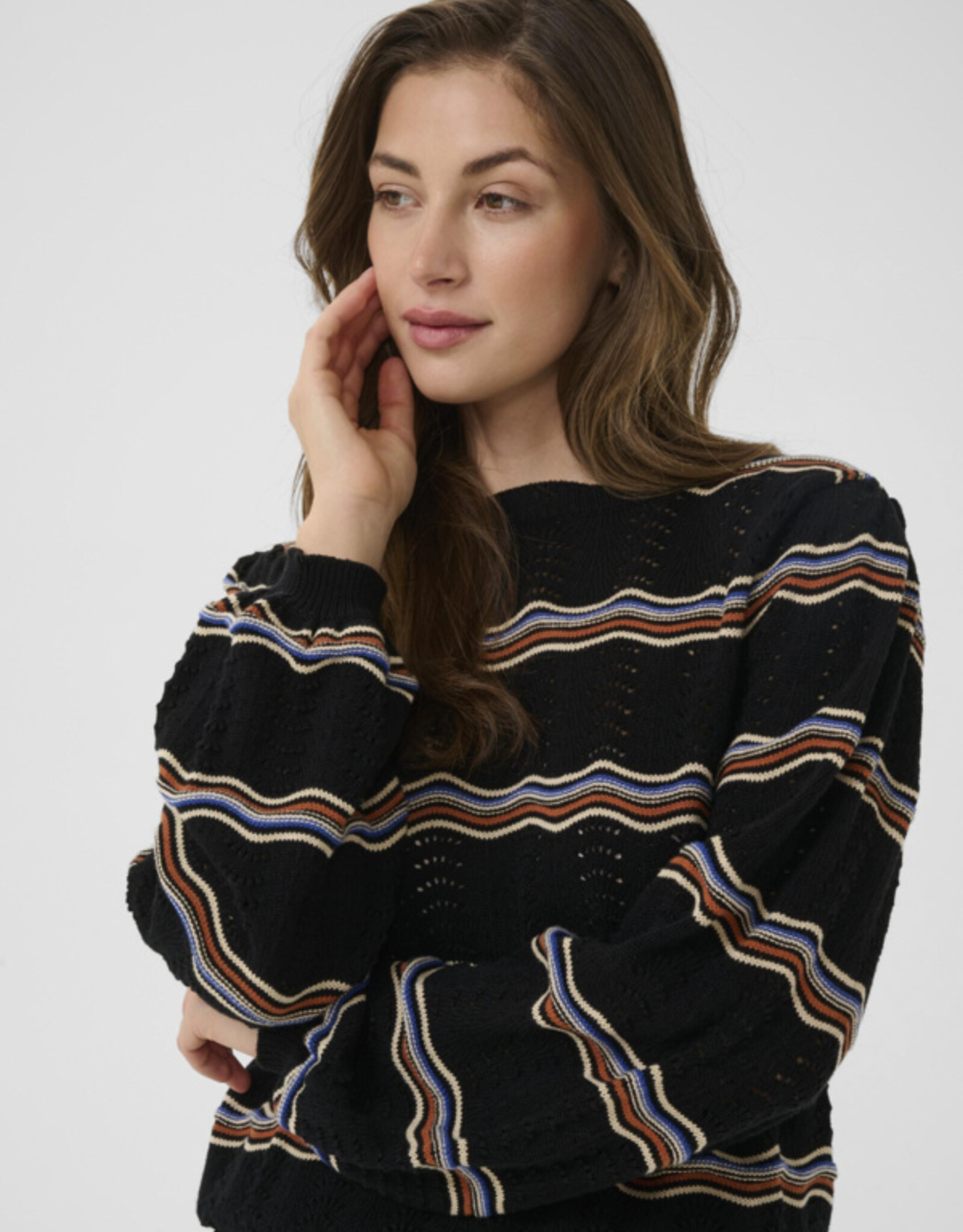 Cream Cream - CRWavy Knit Chandail FW25