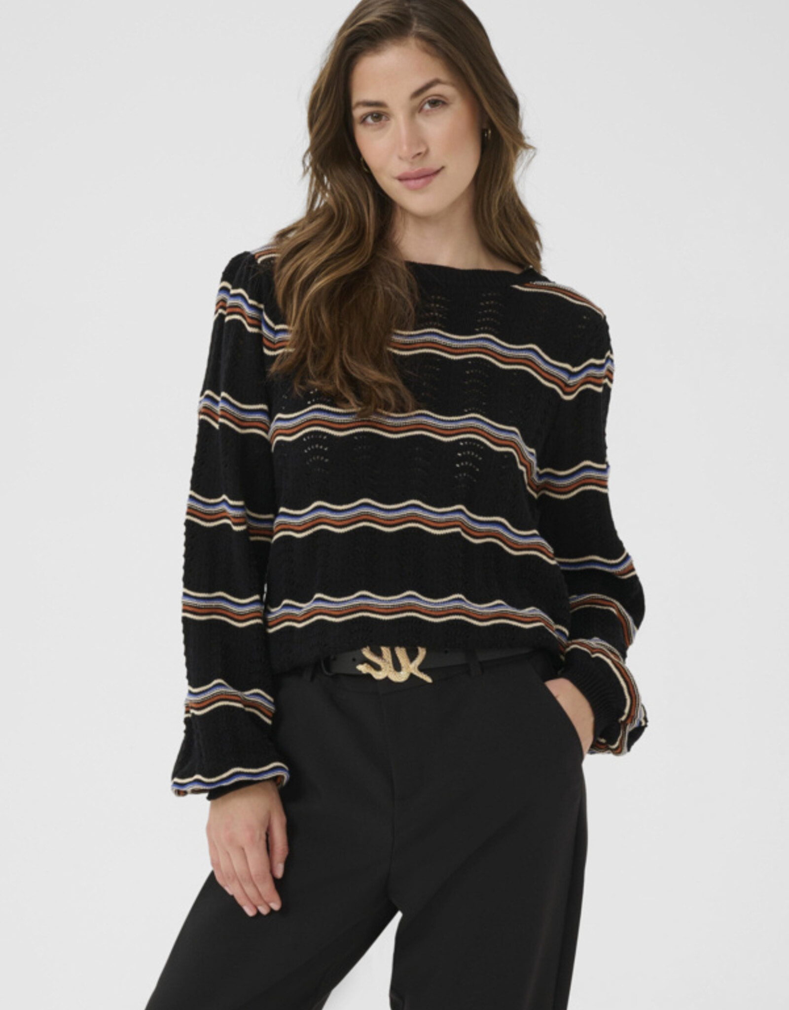 Cream Cream - CRWavy Knit Chandail FW25