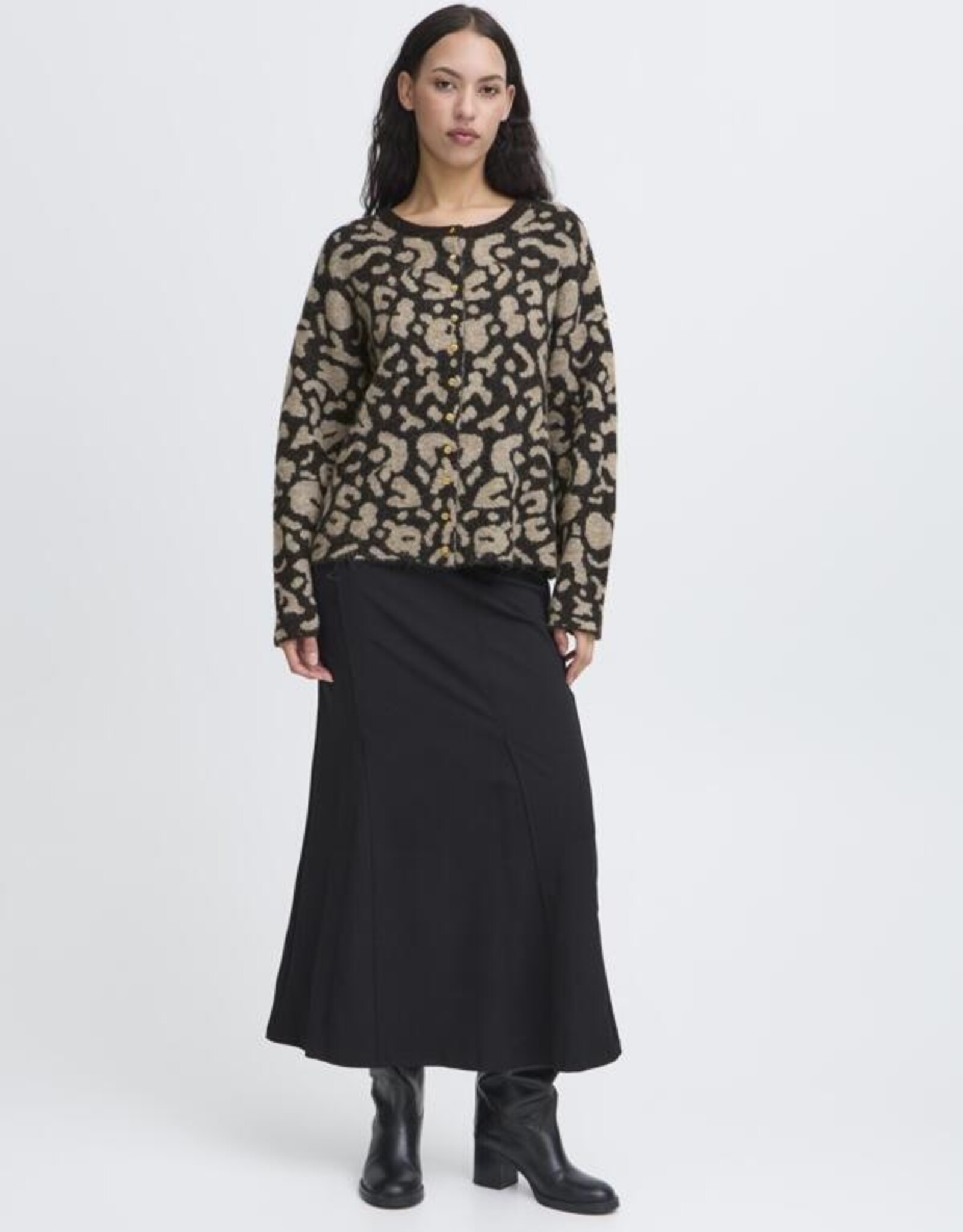 ICHI Ichi- Ihkamara ca15 Cardigan FW25