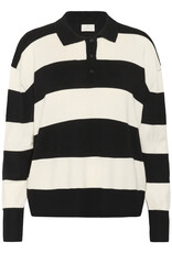Kaffé Kaffe - KAlizza Striped Polo Pullover FW25 Kaffé Kaffe - KAlizza Striped Polo Pullover FW25
