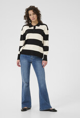Kaffé Kaffe - KAlizza Striped Polo Pullover FW25 Kaffé Kaffe - KAlizza Striped Polo Pullover FW25