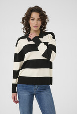 Kaffé Kaffe - KAlizza Striped Polo Pullover FW25 Kaffé Kaffe - KAlizza Striped Polo Pullover FW25