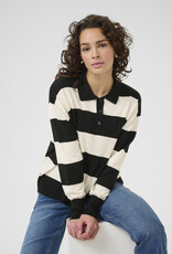 Kaffé Kaffe - KAlizza Striped Polo Pullover FW25 Kaffé Kaffe - KAlizza Striped Polo Pullover FW25