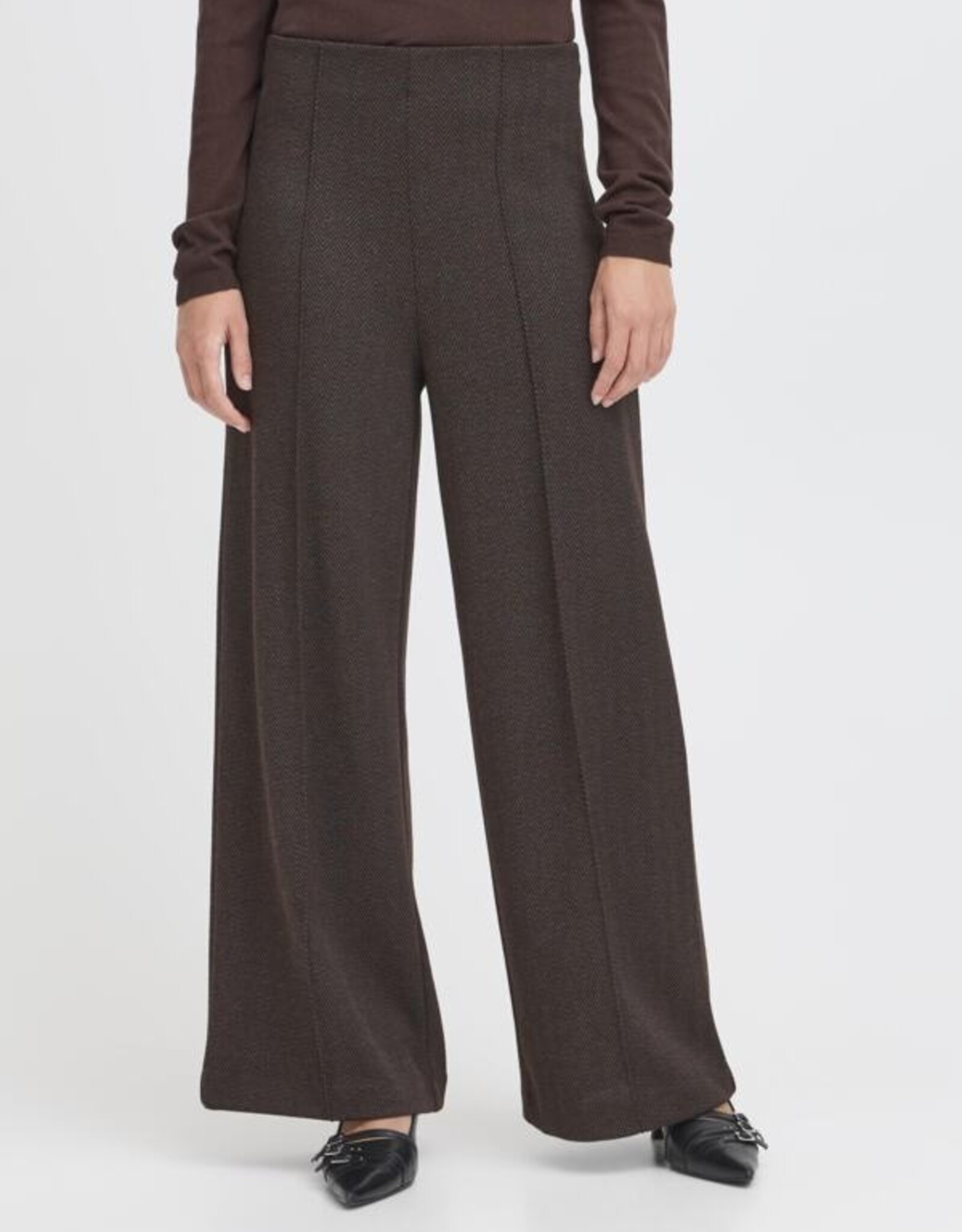ICHI ICHI -  IHKATE JACQUARD PANT FW25