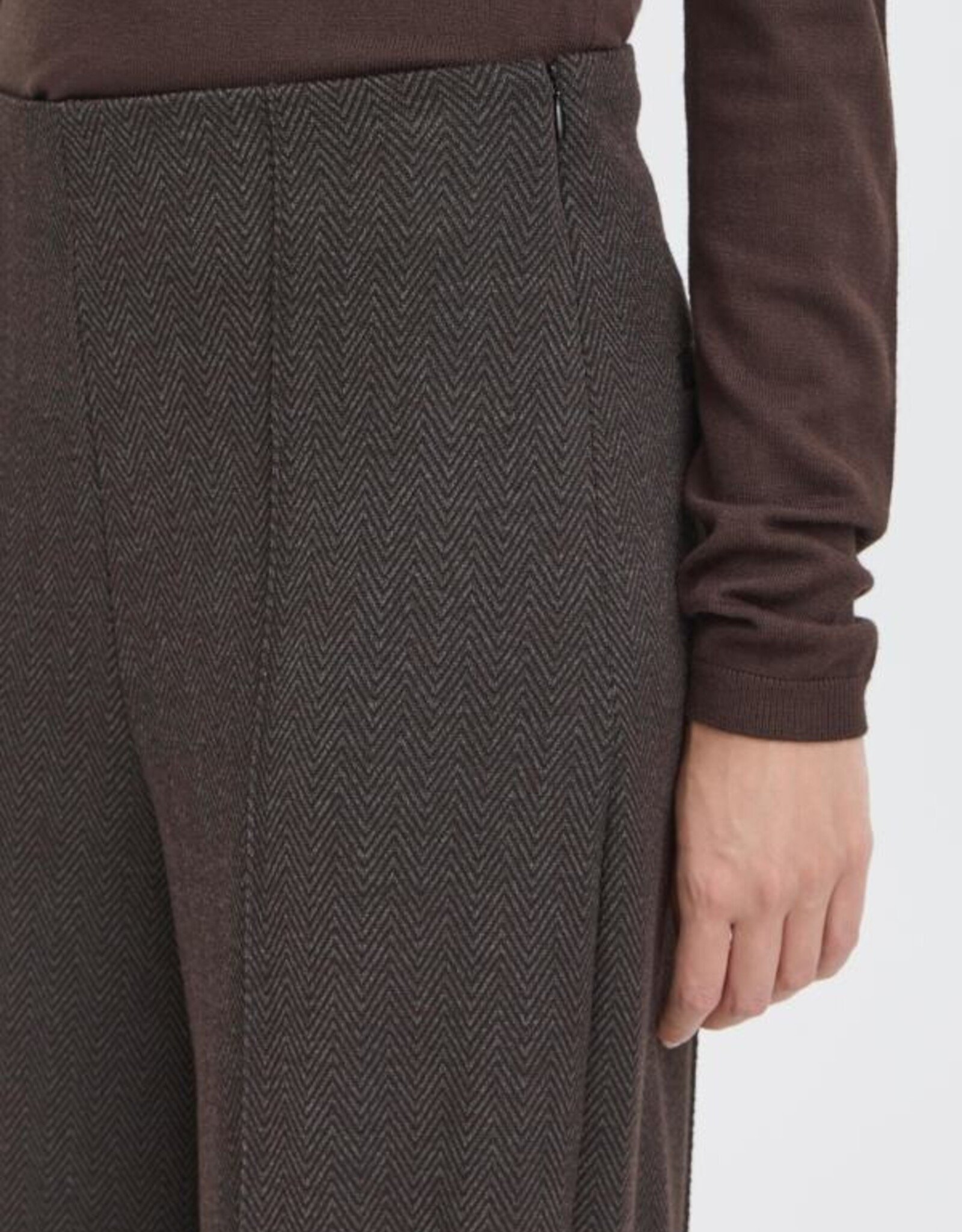 ICHI ICHI -  IHKATE JACQUARD PANT FW25