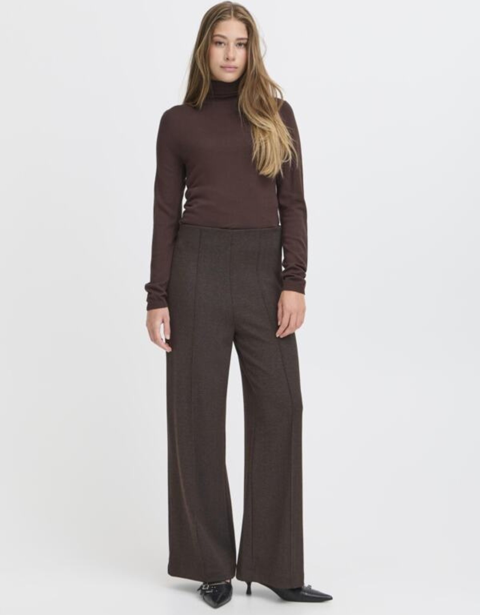 ICHI ICHI -  IHKATE JACQUARD PANTALON FW25
