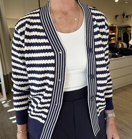 Pistache Pistache - F-242198 Wave Knitted Cardigan FW25