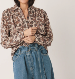 Indi & Cold Indi & Cold - VI25AD201 Crepe Cotton Blouse FW25