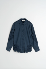 Indi & Cold Indi & Cold - VI25AD385 Embroidered Voile Shirt FW25