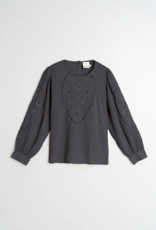 Indi & Cold Indi & Cold - VI25KI222 Romantic Embroidered Blouse FW25