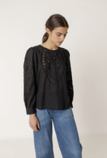 Indi & Cold Indi & Cold - VI25KI222 Romantic Embroidered Blouse FW25