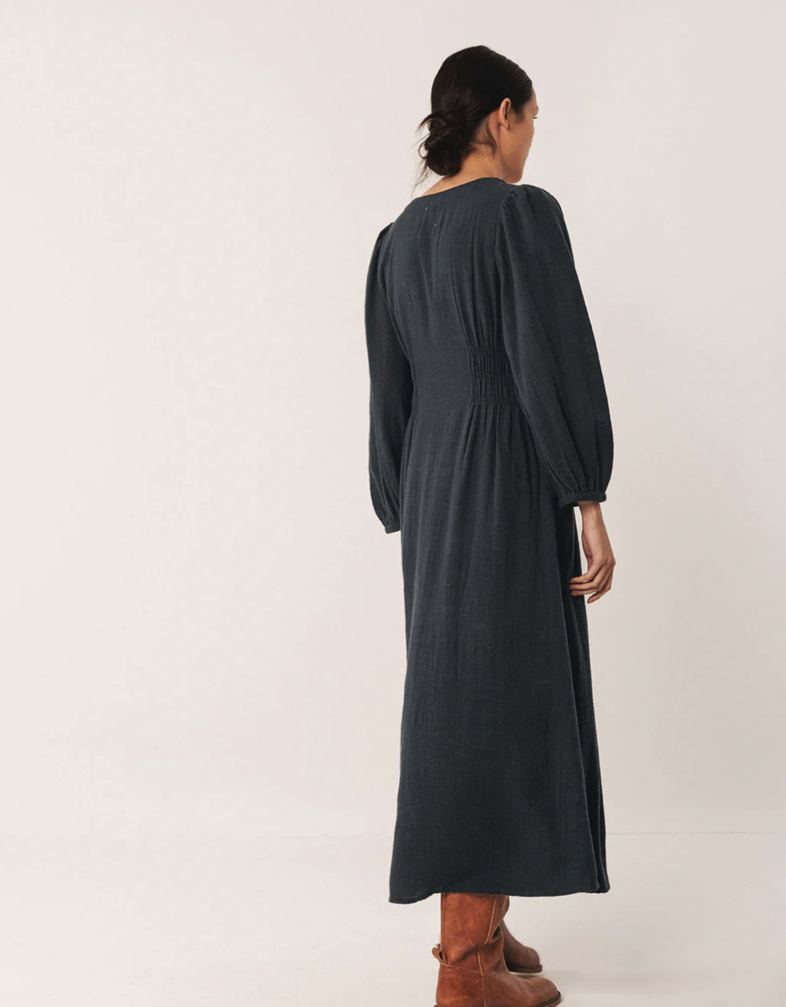 Indi & Cold Indi & Cold - VI25KI340 Crepe Cotton Dress FW25