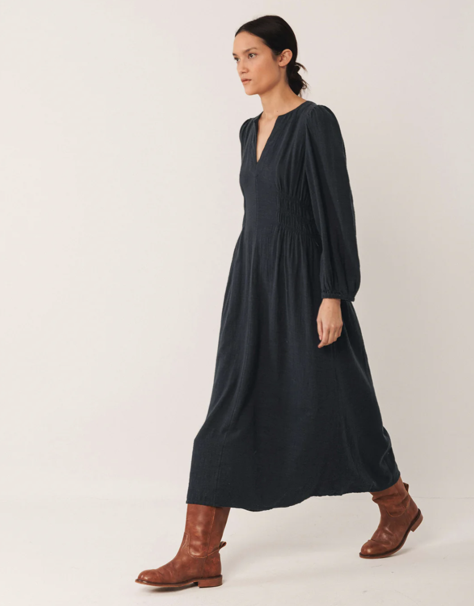 Indi & Cold Indi & Cold - VI25KI340 Crepe Cotton Dress FW25