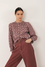 Indi & Cold Indi & Cold - VI25MC141 Ikat Print Blouse FW25 Indi & Cold Indi & Cold - VI25MC141 Ikat Print Blouse FW25