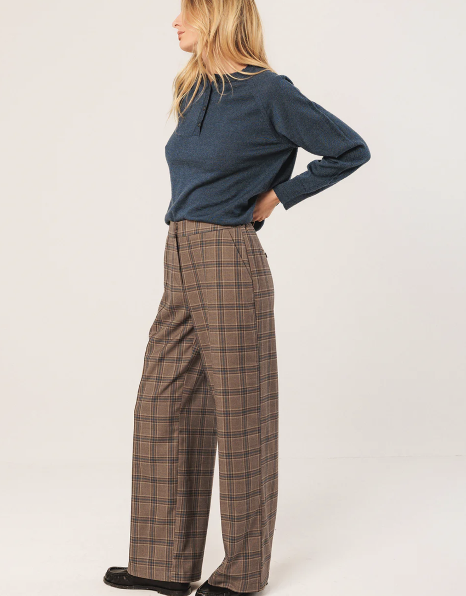 Indi & Cold Indi & Cold - VI25NJ277 PATY  Pantalon à carreaux FW25