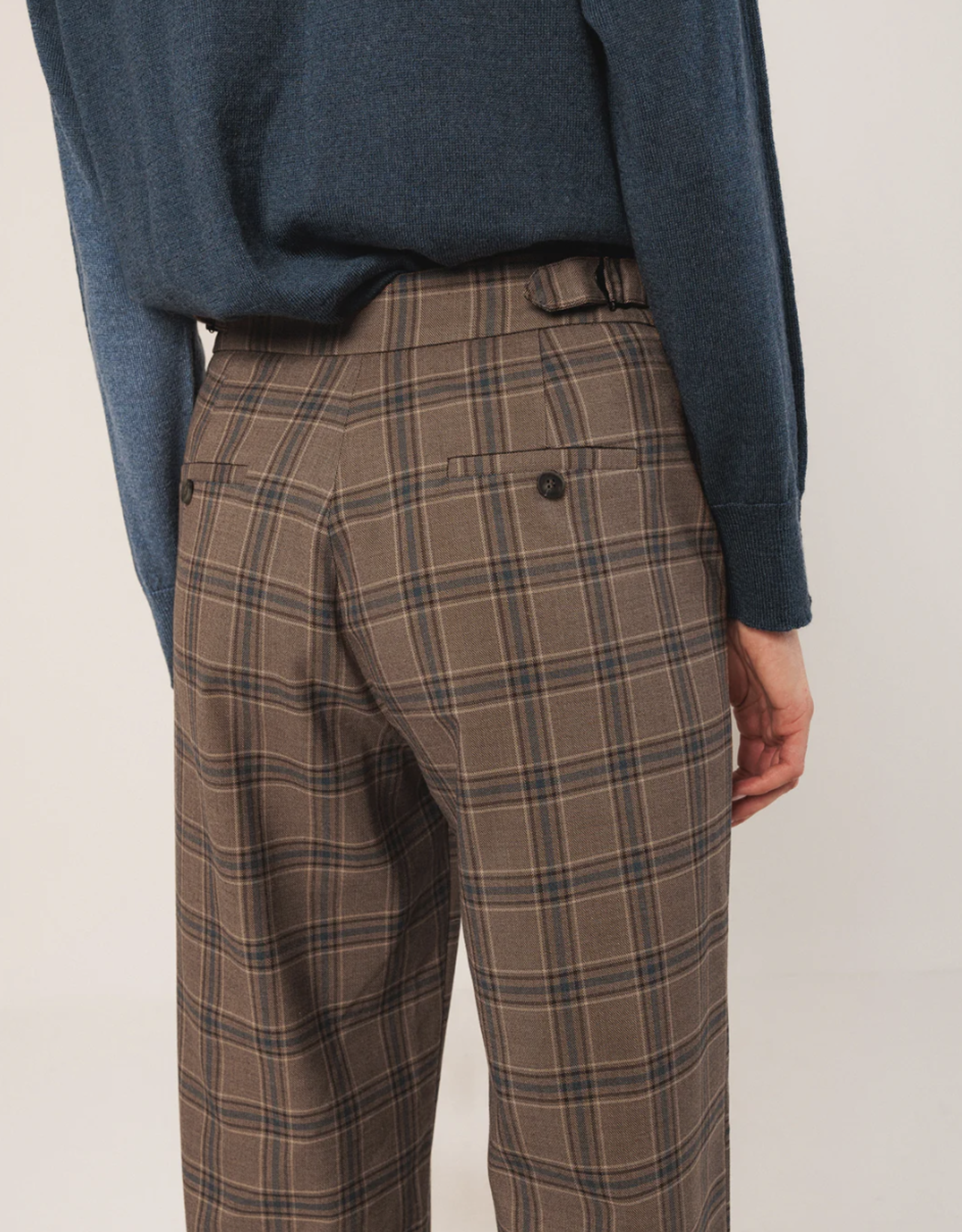 Indi & Cold Indi & Cold - VI25NJ277 PATY  Pantalon à carreaux FW25