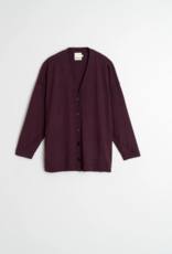 Indi & Cold Indi & Cold - VI25RD480  V-Neck Cardigan FW25 Indi & Cold Indi & Cold - VI25RD480  V-Neck Cardigan FW25