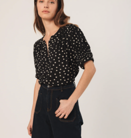 Indi & Cold Indi & Cold - VI25MI186 Lantern Sleeve Blouse FW25