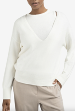 Yaya Yaya - 01000381 Deep V-Neck Sweater with Top FW25 Yaya Yaya - 01000381 Deep V-Neck Sweater with Top FW25