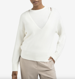 Yaya Yaya - 01000381 Chandail doux en tricot avec haut assorti FW25